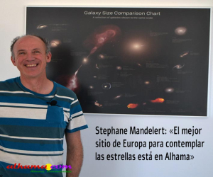 Stephane Mandelert: «El mejor sitio de Europa para contemplar las estrellas está en Alhama»