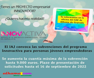El IAJ convoca las subvenciones del Programa Innovactiva para personas jóvenes emprendedoras