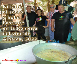 Ni faltó, ni sobró y hubo bastante en la Romería del vino de Alhama, 2022 (y II)