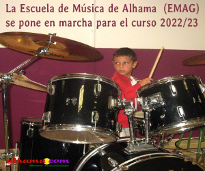 La Escuela de Música de Alhama (EMAG) se pone en marcha para el curso 2022/23