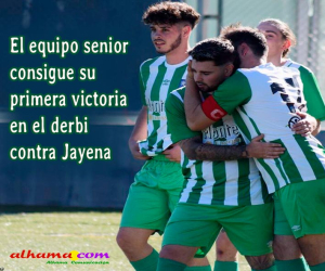 El equipo senior consigue su primera victoria en el derbi contra Jayena