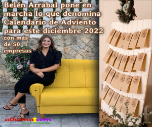 Belén Arrabal pone en marcha lo que denomina Calendario de Adviento para sorteos en diciembre