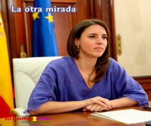 Yo, con Irene Montero