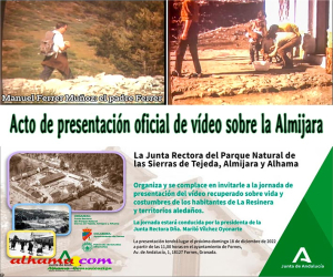 Acto de presentación oficial de vídeo sobre la Almijara