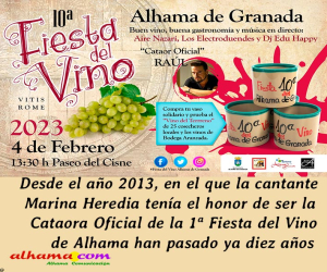 Este sábado 4 de febrero de 2023, X Fiestas del Vino