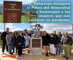 Zafarraya inauguró el Paseo El Almendral y homenajeó a las mujeres que nos cuidaron en la pandemia