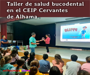 Taller de salud bucodental en el CEIP Cervantes de Alhama