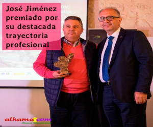 José Jiménez Valladares premiado por su destacada trayectoria profesional