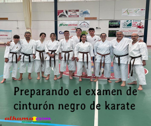 Preparando el examen de cinturón negro de karate 