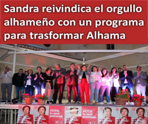 Sandra reivindica el orgullo alhameño con un programa para trasformar Alhama
