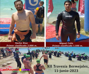 Nacho Díaz y Alba Carmona se llevan el gato al agua en la XII Travesía de los Bermejales