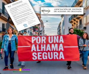 La Asociación de Vecinos alerta sobre la situación de inseguridad en la que se encuentra Alhama