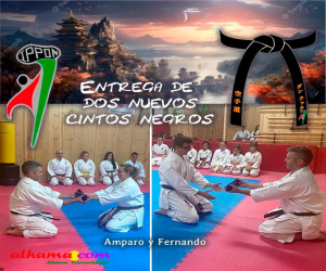 Entrega de dos nuevos cintos negros