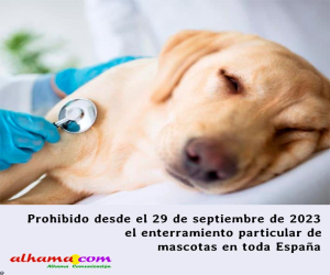 Prohibido desde el 29 de septiembre de 2023 el enterramiento particular de mascotas en toda España