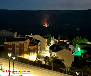 Incendio en el cementerio de Alhama