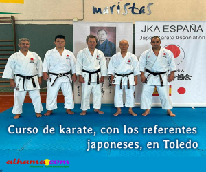 Curso de karate, con los referentes japoneses, en Toledo