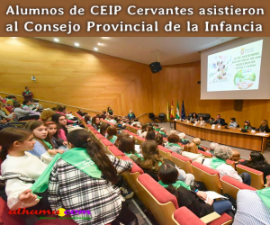 Alumnos de CEIP Cervantes asistieron al Consejo Provincial de la Infancia