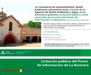 Licitación pública del Punto de Información de La Resinera
