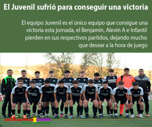 El Juvenil sufrió para conseguir una victoria