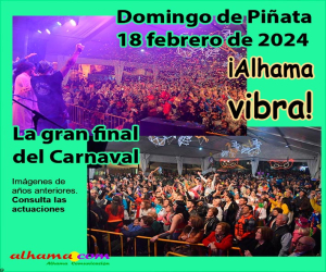 El Domingo Piñata pone el gran broche al Carnaval alhameño