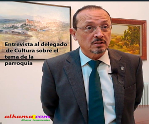 Entrevista al delegado de Cultura, abordando el tema de la parroquia