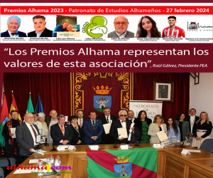 Raúl Gálvez, presidente del Patronato: “Los Premios Alhama 2023 representan los valores de esta asociación”