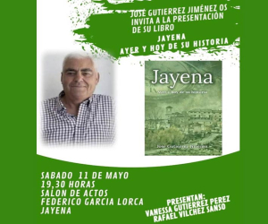 José Gutiérrez Jiménez presentará el libro "Jayena: Ayer y Hoy de su Historia"