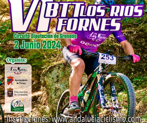 Fornes acoge este domingo la VI BTT Los Ríos, incluida en el Circuito Diputación Granada BTT