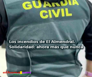 Los incendios de El Almendral. Solidaridad: ahora más que nunca