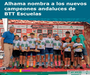 Alhama nombra a los nuevos campeones andaluces de BTT Escuelas