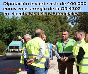 Diputación invierte más de 400.000 euros en el arreglo de la GR-4302, en el embalse de Los Bermejales