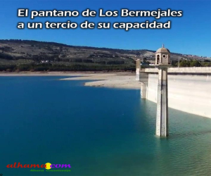 El pantano de Los Bermejales a un tercio de su capacidad, algo más que el año pasado por estas fechas