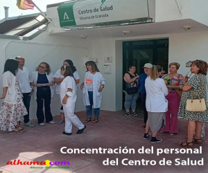 Concentración del personal del Centro de Salud
