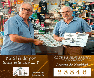 El club senderista La Maroma ya está de Navidad