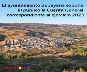 El ayuntamiento de Jayena expone al público la Cuenta General correspondiente al ejercicio 2023