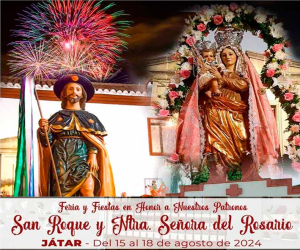 Fiestas de Játar 2024, del 15 al 18 de agosto