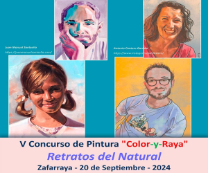 V Concurso de Pintura "Color-y-Raya", Retratos del Natural, en Zafarraya