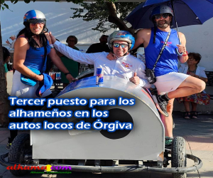 Tercer puesto para los alhameños en los autos locos de Órgiva