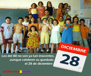 Los del 88 no son ya tan inocentes, aunque celebren su quedada el 28 de diciembre