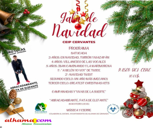 Gran gala de Navidad del CEIP Cervantes, en el paseo