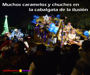 Muchos caramelos y chuches en la cabalgata de la ilusión