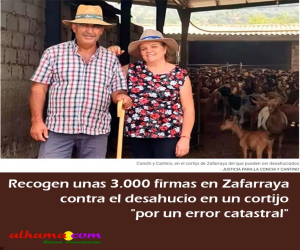 Recogen unas 3.000 firmas en Zafarraya contra el desahucio en un cortijo "por un error catastral"