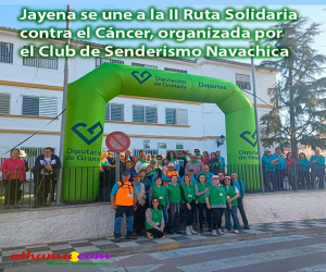 Jayena se une a la II Ruta Solidaria contra el Cáncer, organizada por el Club de Senderismo Navachica