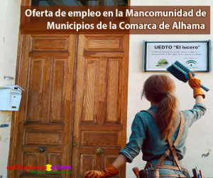 Oferta de empleo en la Mancomunidad de Municipios de la Comarca de Alhama
