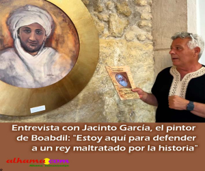 Jacinto García, el pintor de Boabdil: "Estoy aquí para defender a un rey maltratado por la historia"