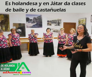 Es holandesa y en Játar da clases de baile y de castañuelas