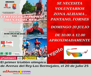 El primer triatlón olímpico de Arenas del Rey-Los Bermejales se celebrará el domingo con un centenar de triatletas