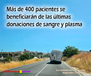 Más de 400 pacientes se beneficiarán de las últimas donaciones de sangre y plasma