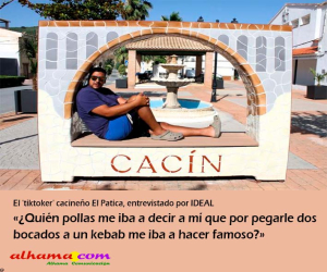 El 'tiktoker' cacineño El Patica, entrevistado por IDEAL