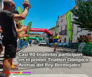 Casi 90 triatletas participan en el primer Triatlón Olímpico Arenas del Rey-Bermejales
